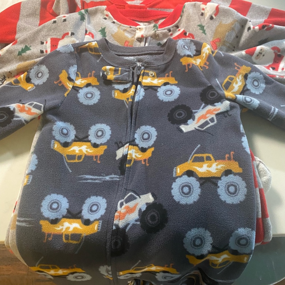 Footie winter pajamas